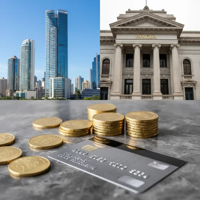 Banking district in Panama City