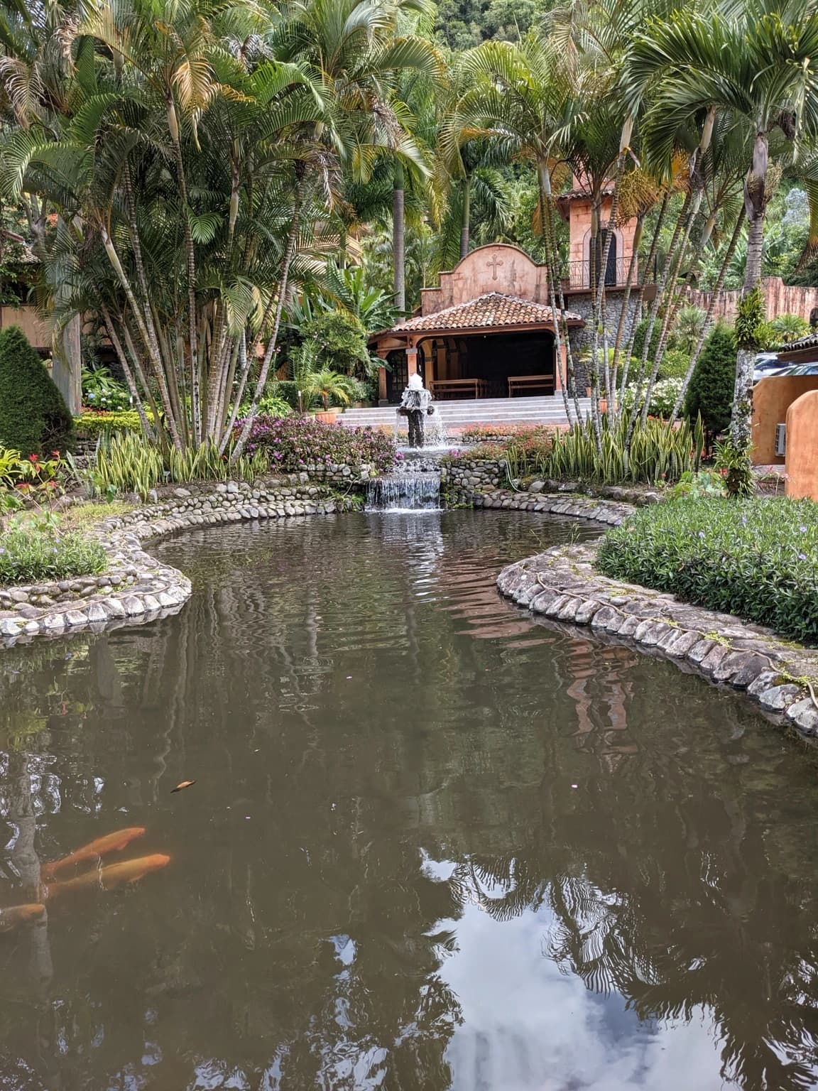 Gardens and water feature