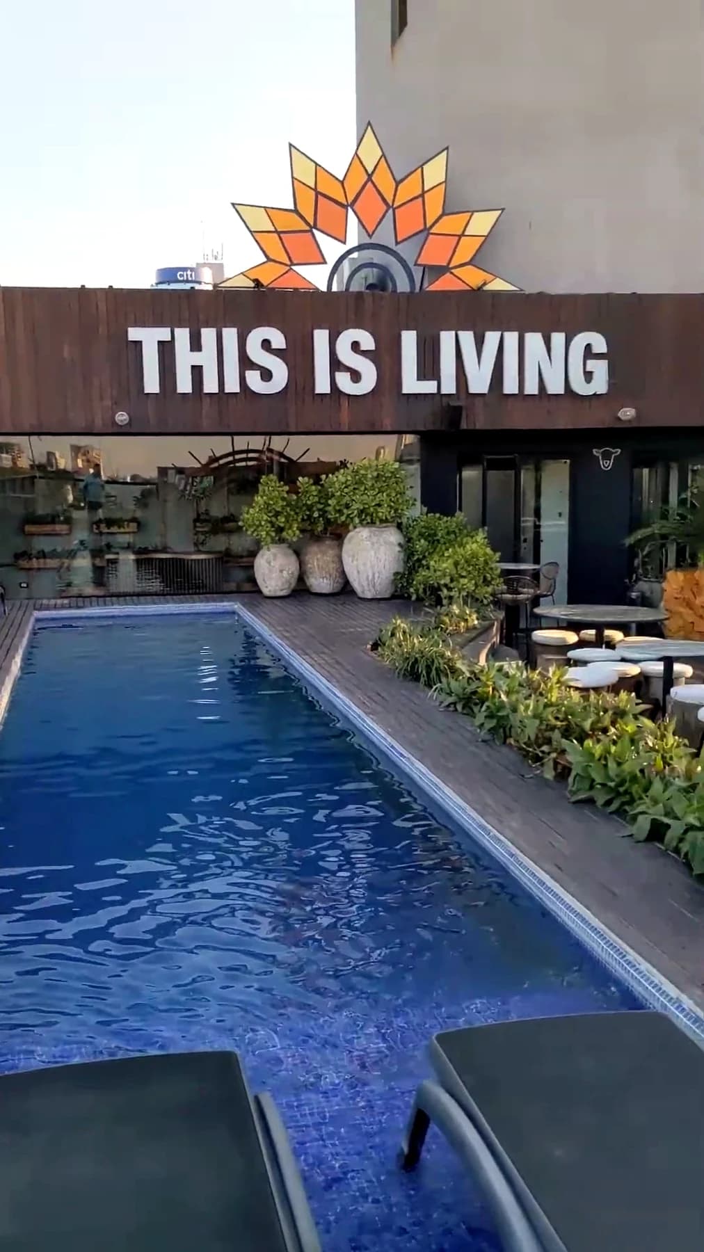 Residential pool and amenity space in Asuncion