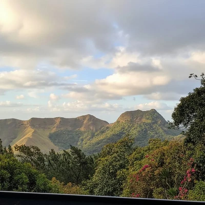 Green mountain landscape in the Panama highlands