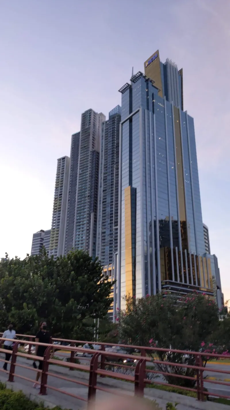 Modern high-rise buildings in Panama City