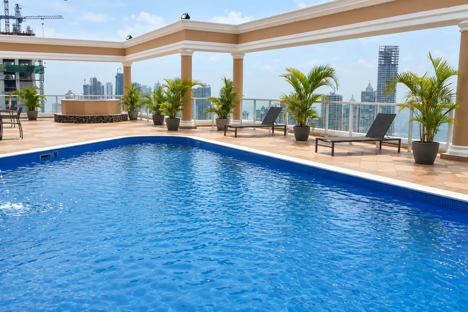 Rooftop pool